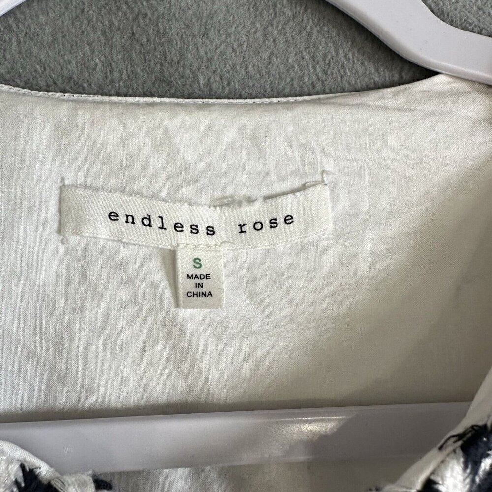 Endless Rose Shift Dress White Embroidered Small - Picture 11 of 16